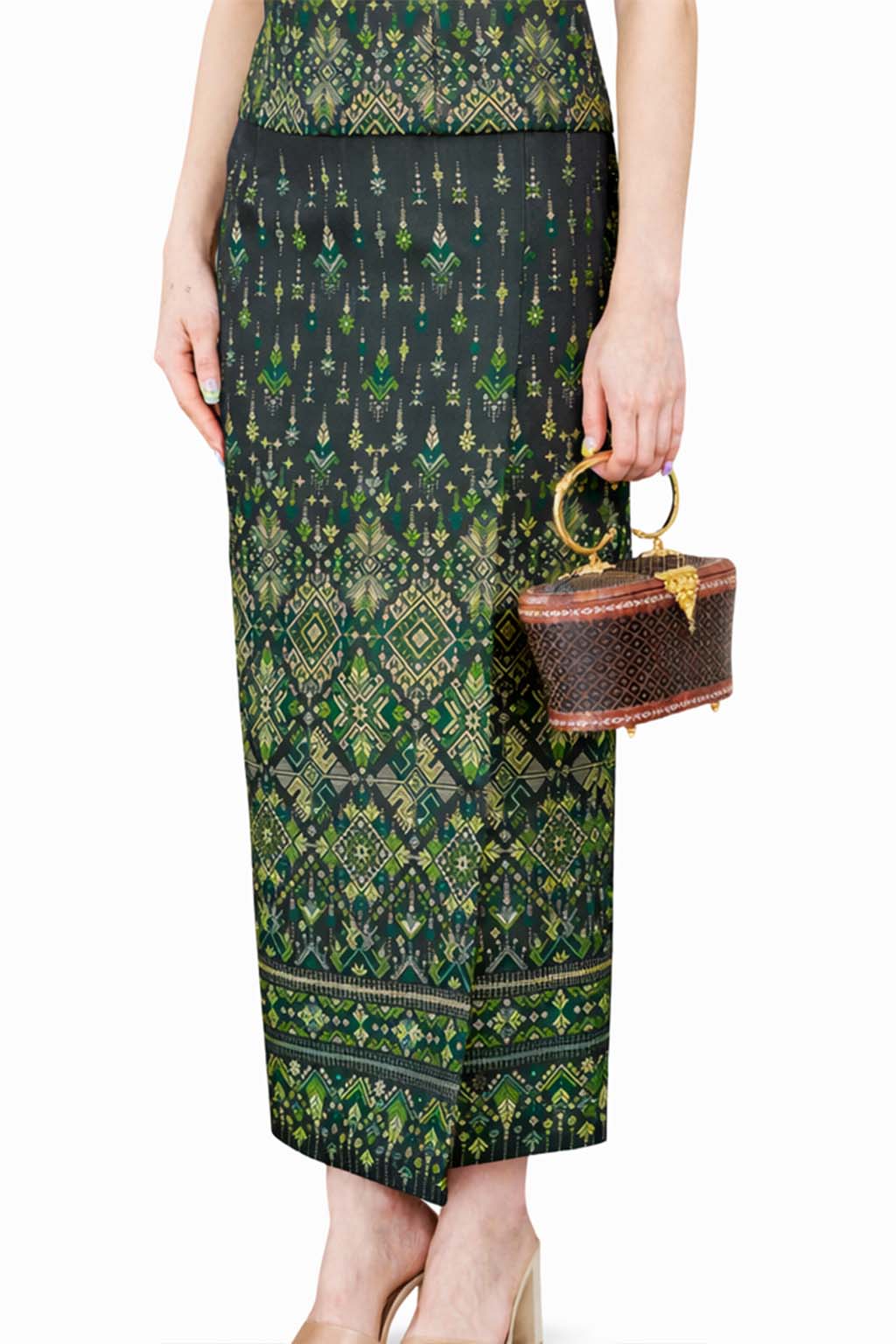 Ladies Luxury Thai Dress 2 Piece Set - Women's Formal Wedding Guest Attire Outfit (Copy)