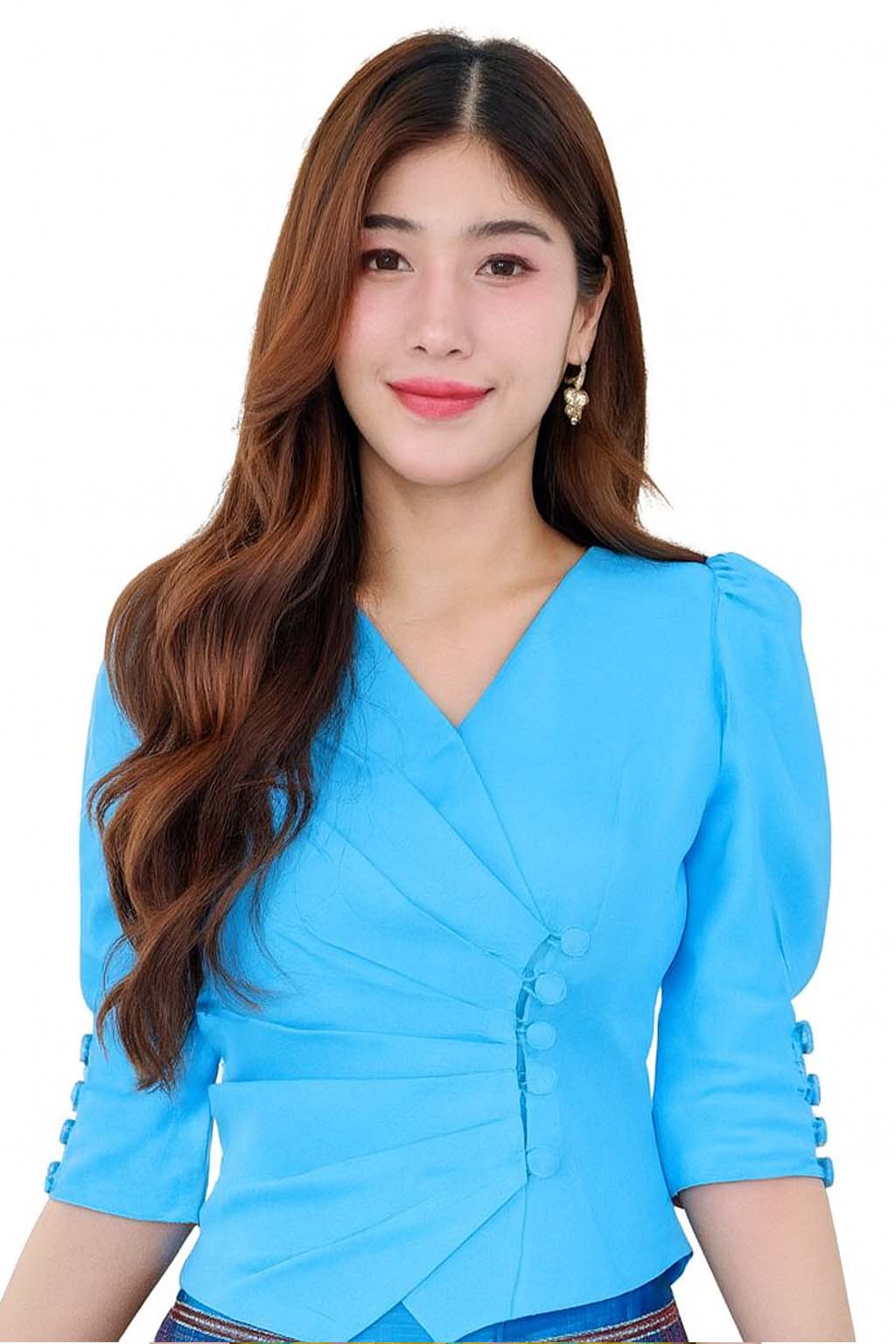Ladies Thai Silk Blouse β Authentic Traditional Thai Shirt for Weddings & Formal Occasions Siam Regal πΉπ