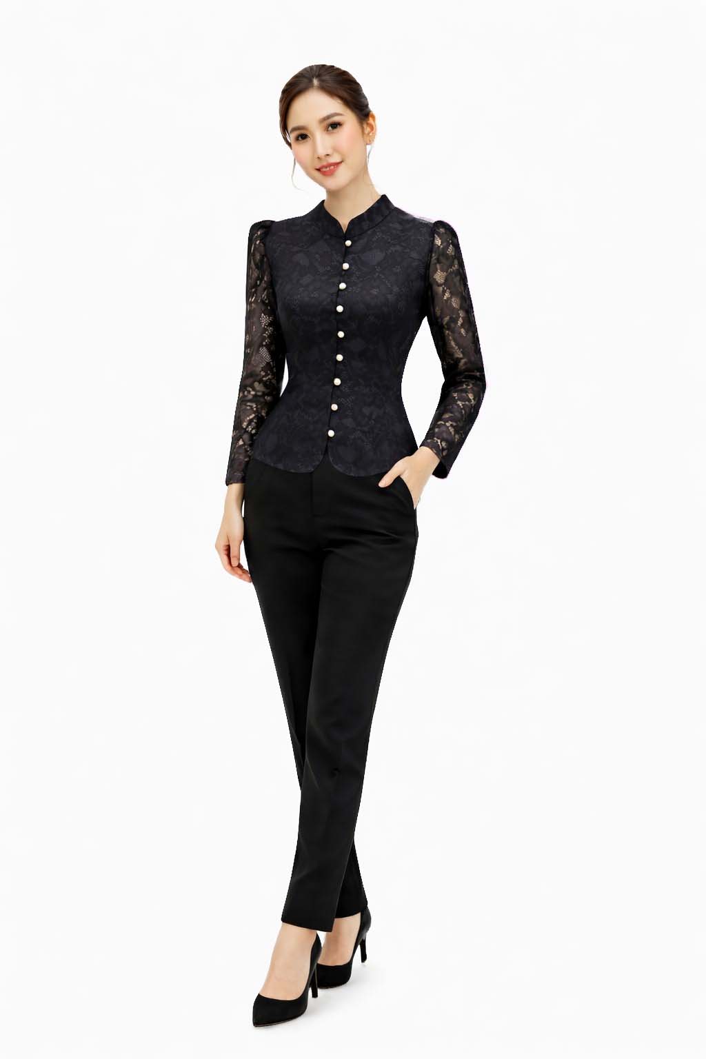 Ladies Thai Silk Lace Blouse – Authentic Traditional Thai Shirt for Weddings & Formal Occasions Siam Regal 🇹🇭
