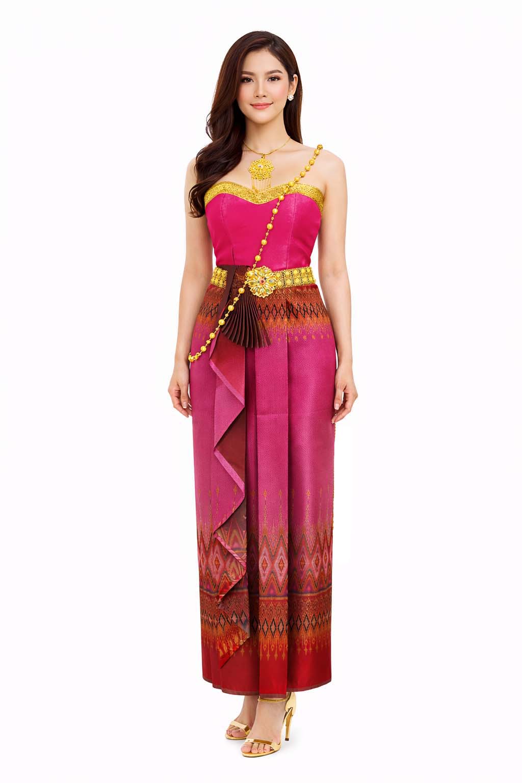 Thai Silk Wedding Dress – Primrose Modern Thai Formal Outfit | Siam Regal