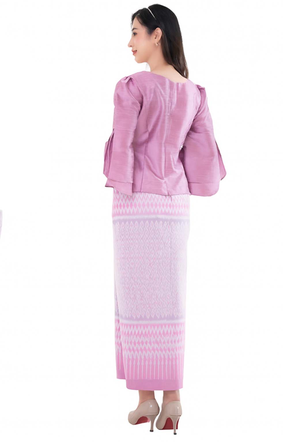 Ladies Luxury Thai Dress 2 Piece Set - Women's Formal Wedding Guest Attire Outfit