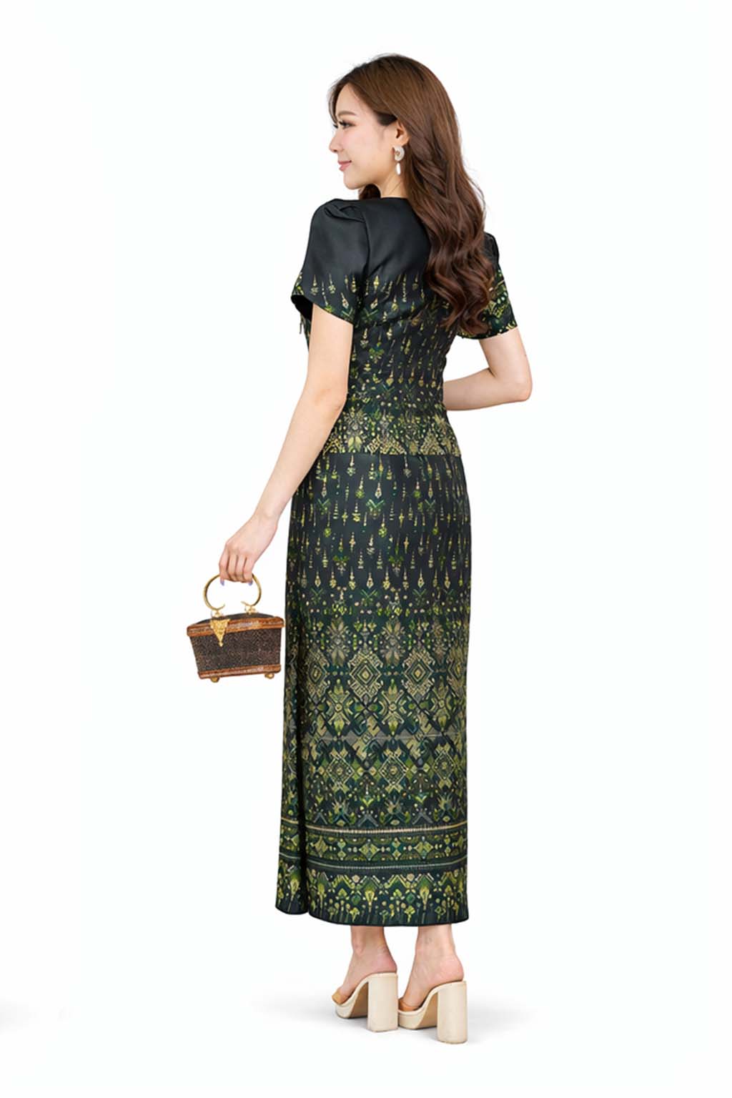 Ladies Luxury Thai Dress 2 Piece Set - Women's Formal Wedding Guest Attire Outfit (Copy)