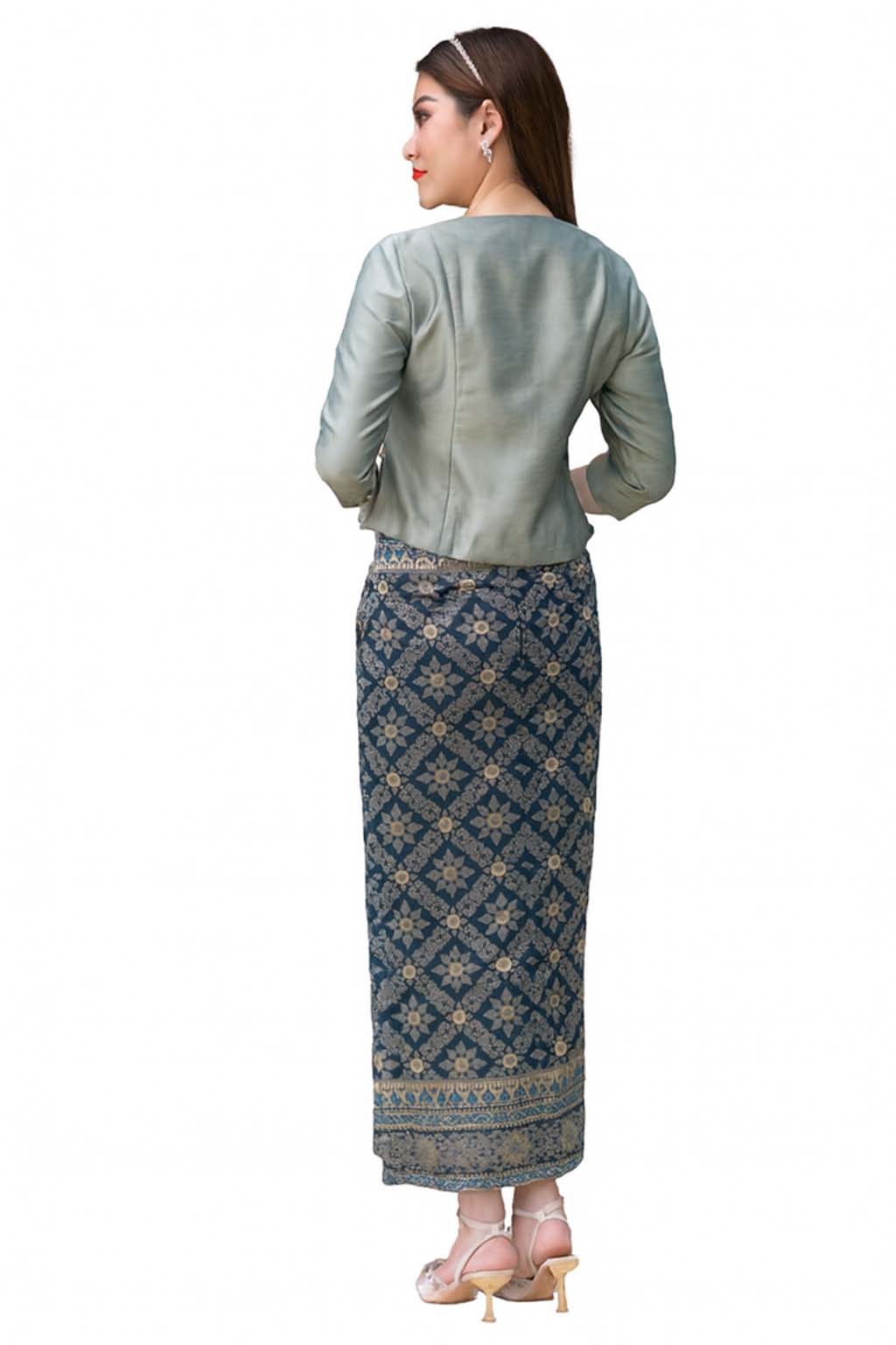 Ladies Luxury Thai Dress 2 Piece Set - Women's Formal Wedding Guest Attire Outfit