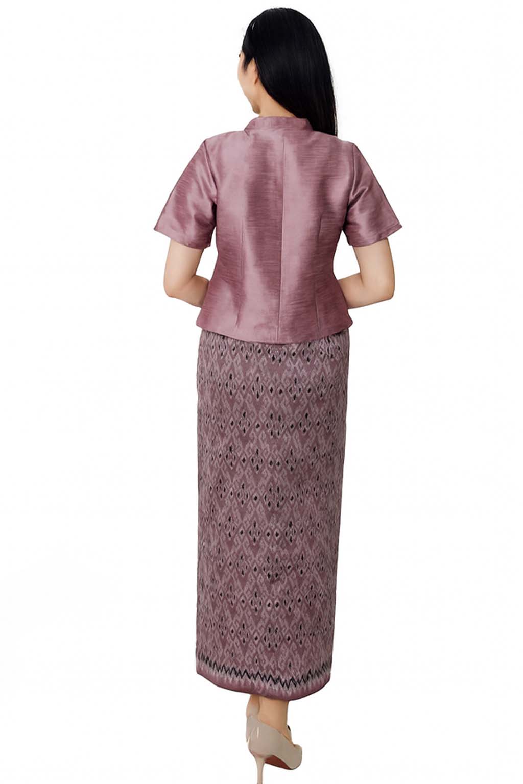 Ladies Luxury Thai Dress 2 Piece Set - Women's Formal Wedding Guest Attire Outfit