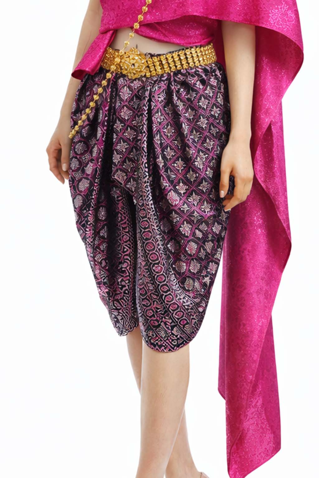 Ladies Thai Traditional Dress - Wedding Attire Formal Outfit Primrose