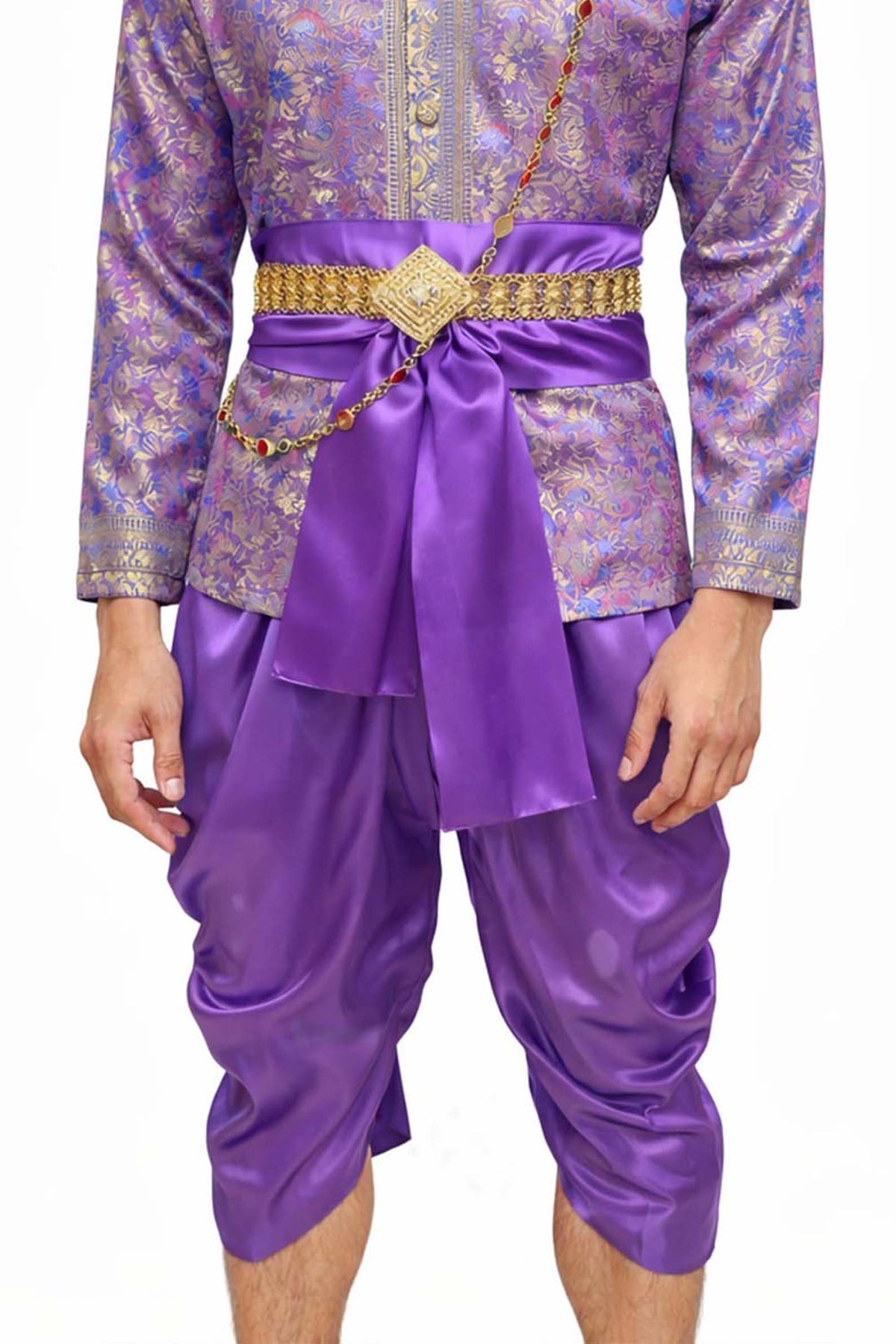 Men’s Traditional Thai Outfit – Purple 3 Piece Silk Wedding Set | Siam Regal 🇹🇭