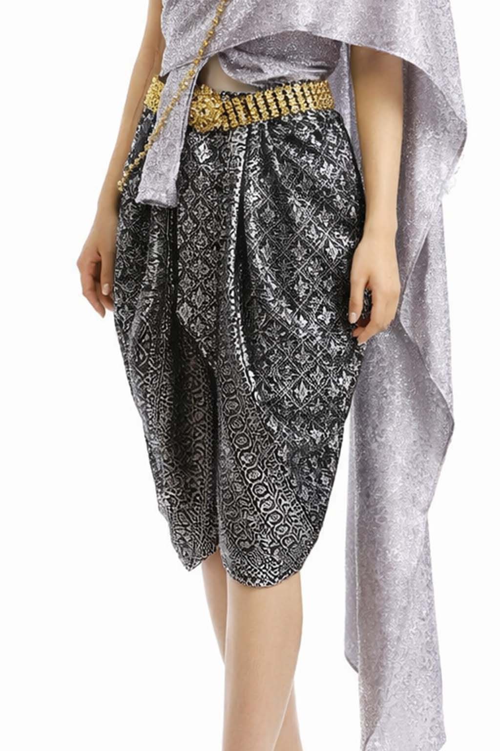 Ladies Thai Traditional Dress - Wedding Attire Formal Outfit Grey