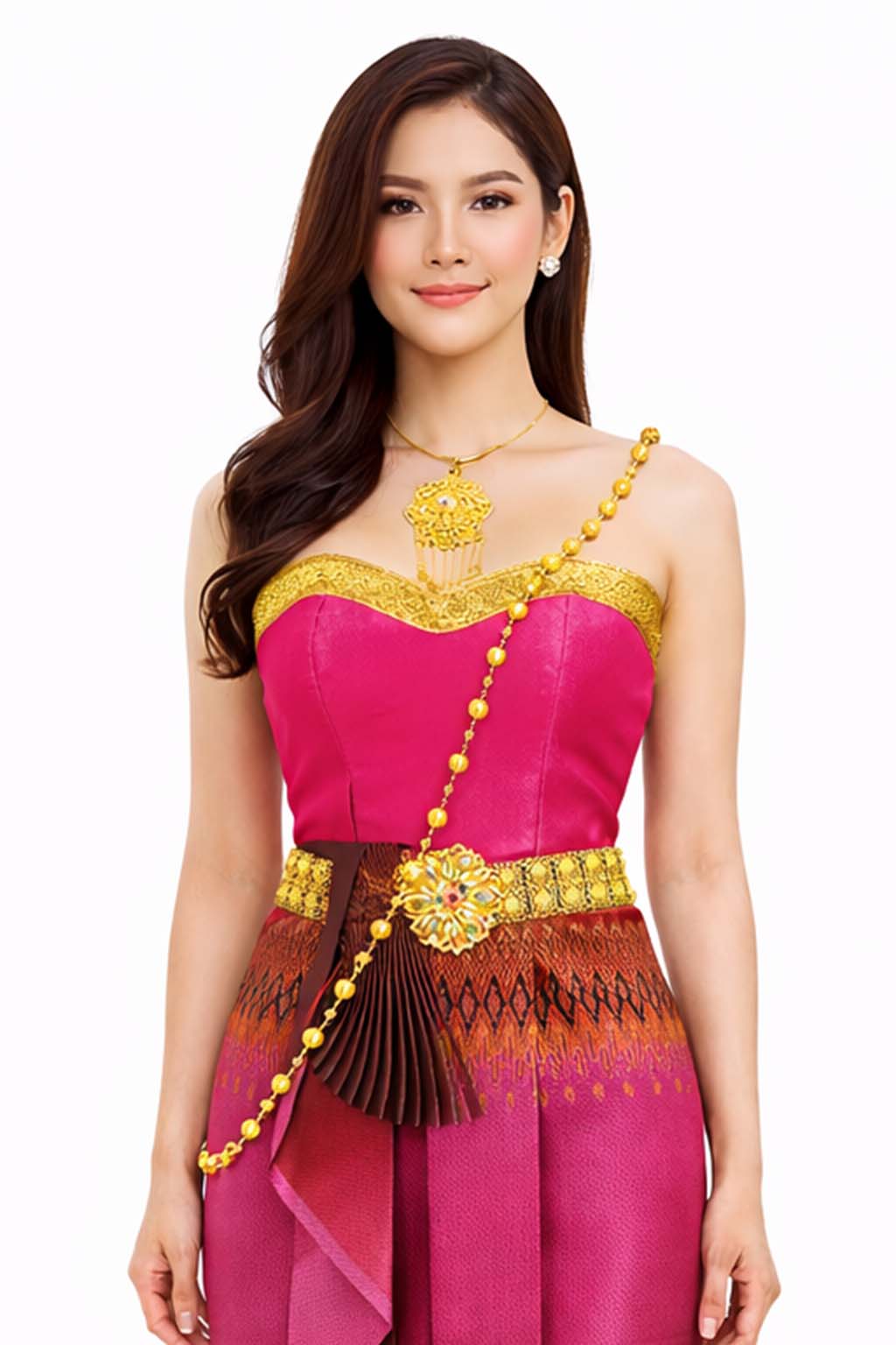 Thai Silk Wedding Dress – Primrose Modern Thai Formal Outfit | Siam Regal
