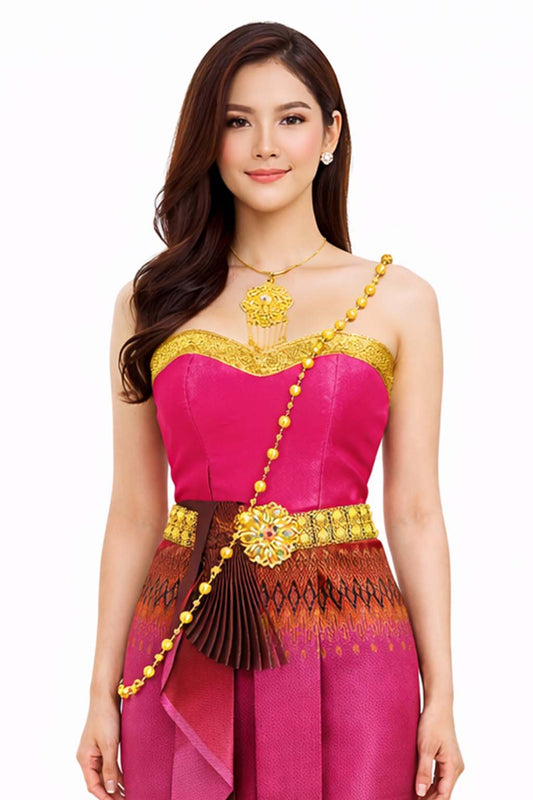 Thai Silk Wedding Dress – Primrose Modern Thai Formal Outfit | Siam Regal
