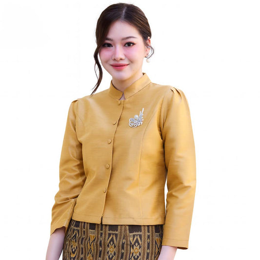 Ladies Luxury Thai Dress 2 Piece Set - Women's Formal Wedding Guest Attire Outfit