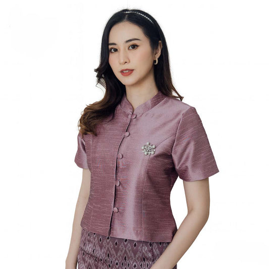 Ladies Luxury Thai Dress 2 Piece Set - Women's Formal Wedding Guest Attire Outfit