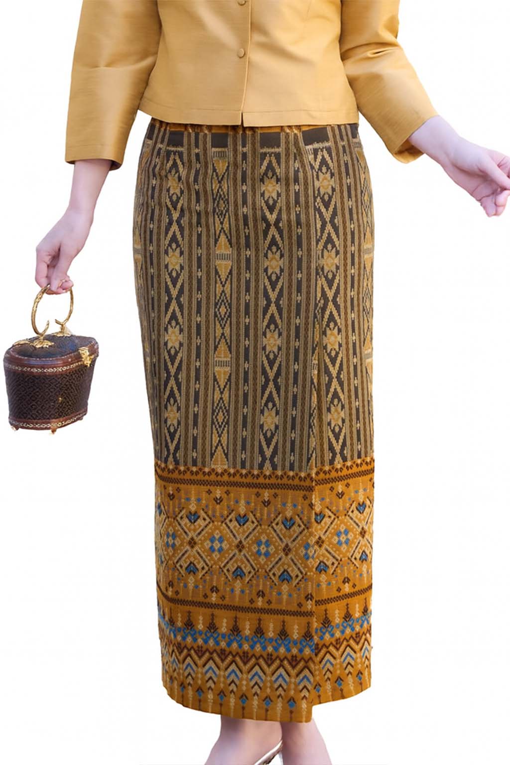 Ladies Luxury Thai Dress 2 Piece Set - Women's Formal Wedding Guest Attire Outfit