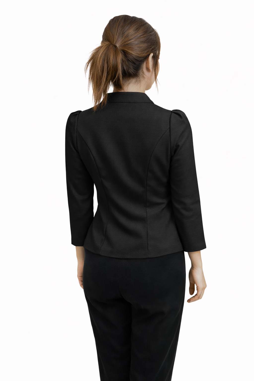 Elegant Thai Silk Blouse Double Button Closure Formal Shirt Wedding Dress Top