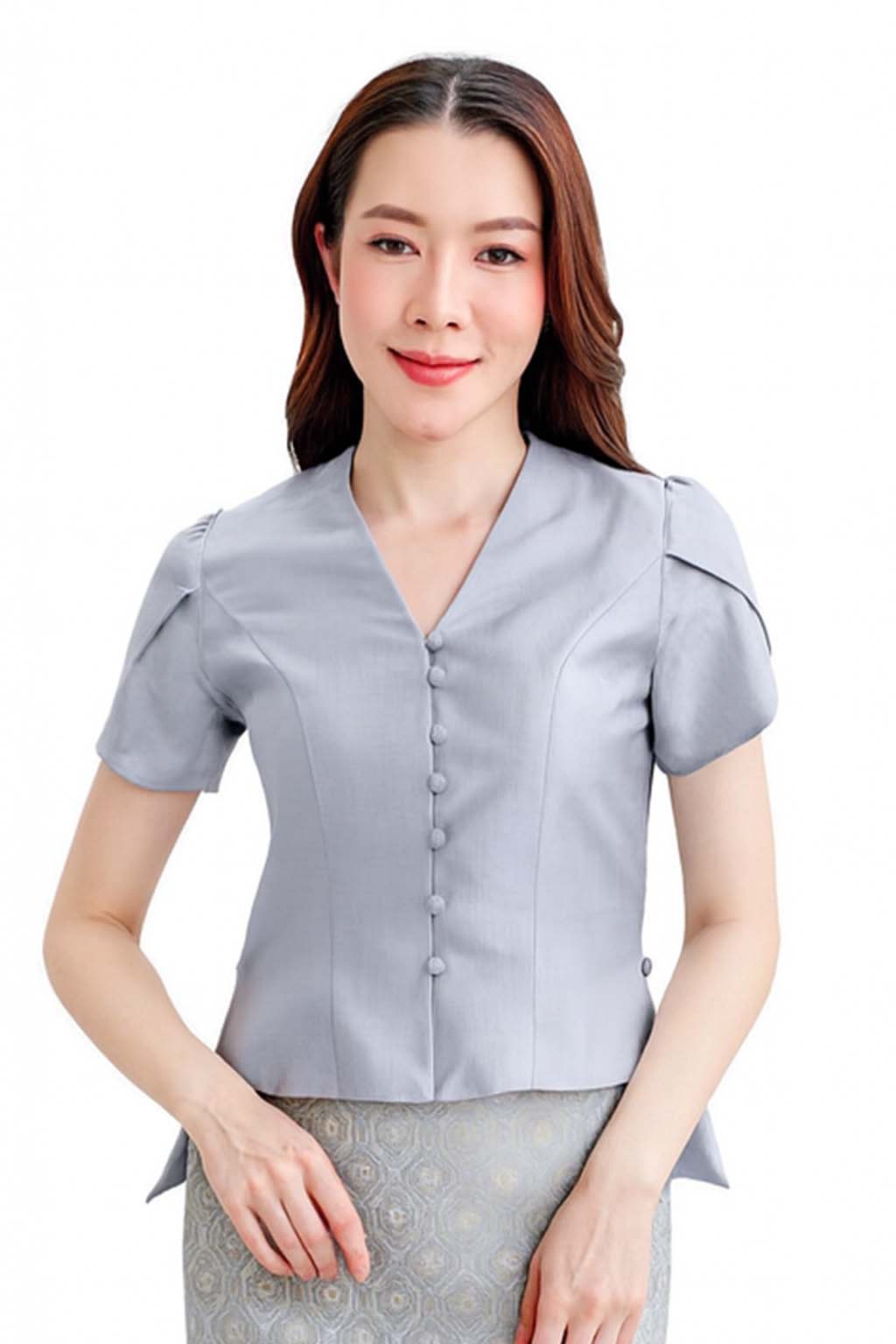 Ladies Thai Silk Blouse – Authentic Traditional Thai Shirt for Weddings & Formal Occasions Siam Regal 🇹🇭