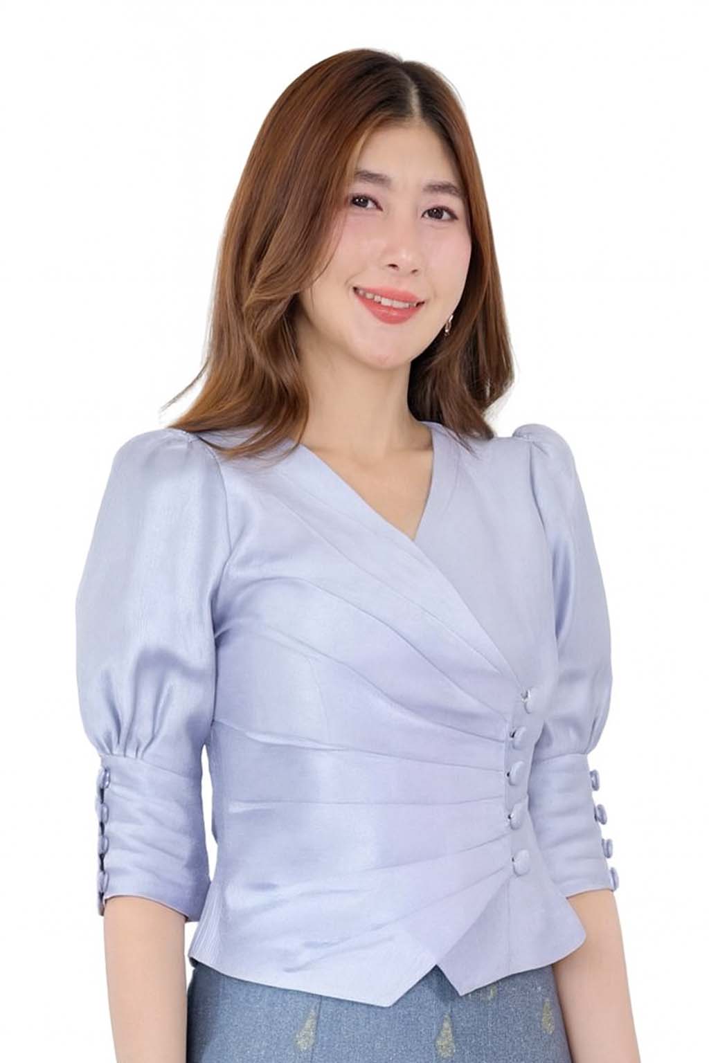 Ladies Thai Silk Blouse – Authentic Traditional Thai Shirt for Weddings & Formal Occasions Siam Regal 🇹🇭