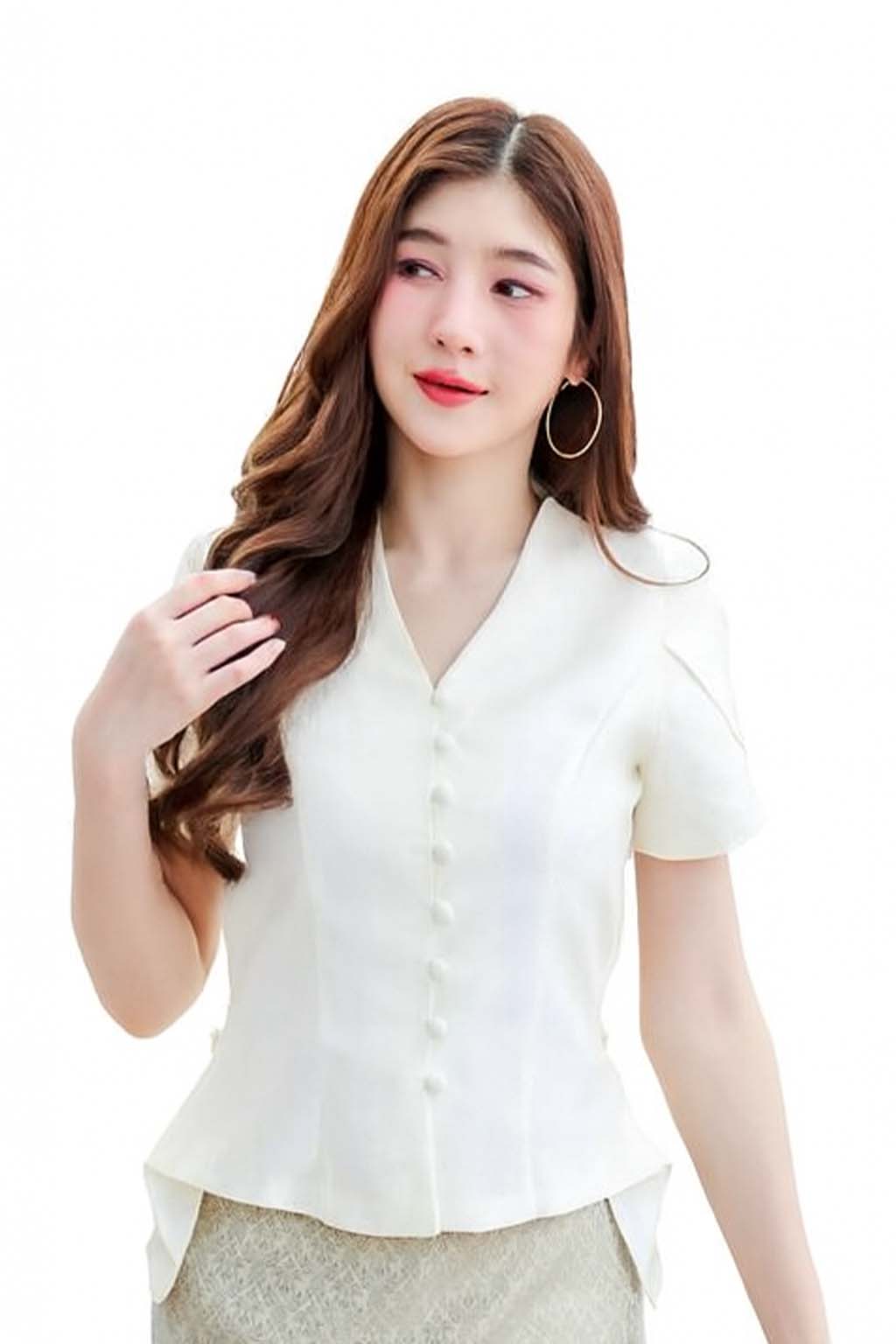 Ladies Thai Silk Blouse – Authentic Traditional Thai Shirt for Weddings & Formal Occasions Siam Regal 🇹🇭
