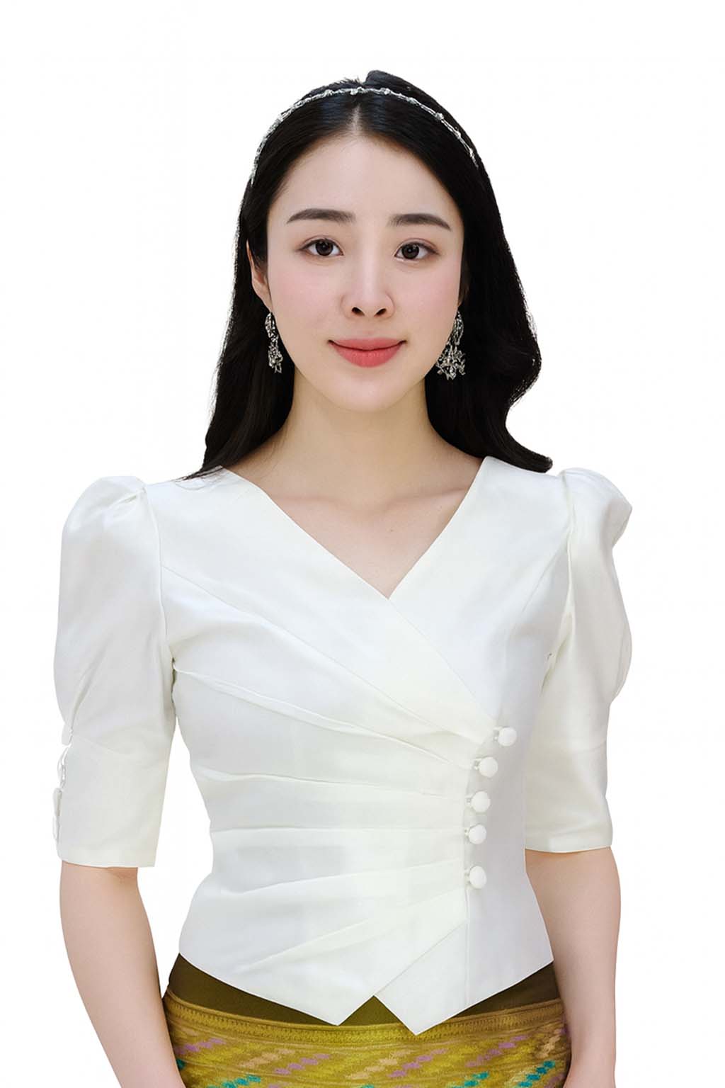Ladies Thai Silk Blouse – Authentic Traditional Thai Shirt for Weddings & Formal Occasions Siam Regal 🇹🇭
