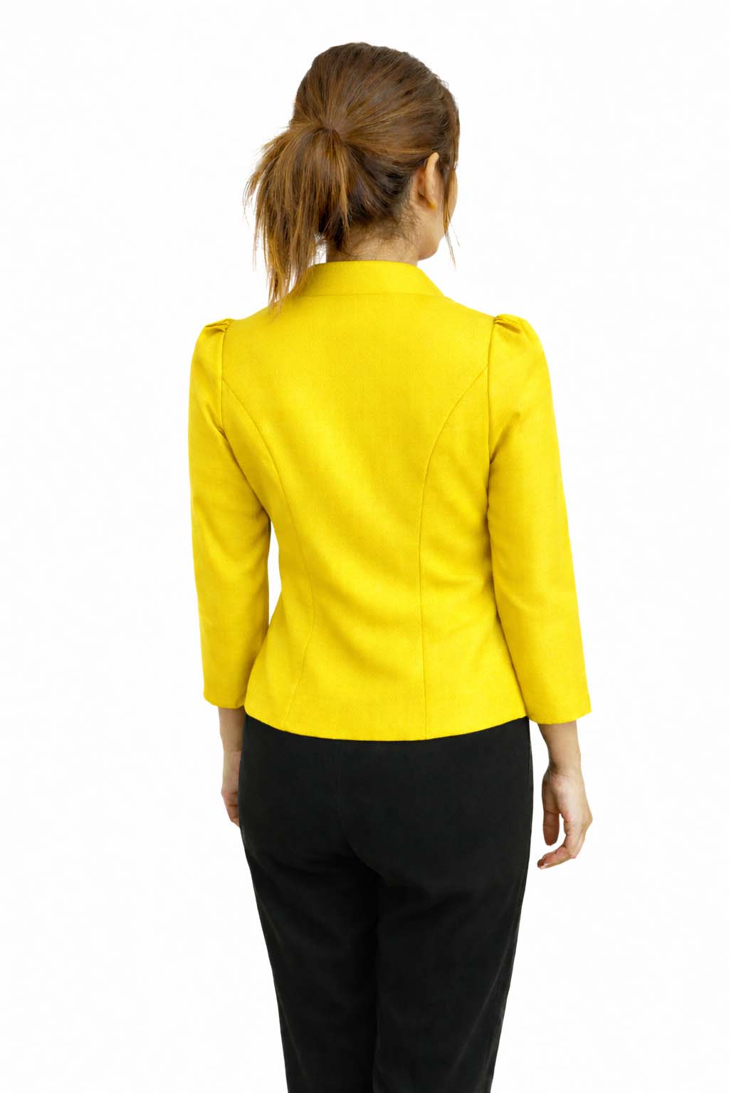 Elegant Thai Silk Blouse Double Button Closure Formal Shirt Wedding Dress Top