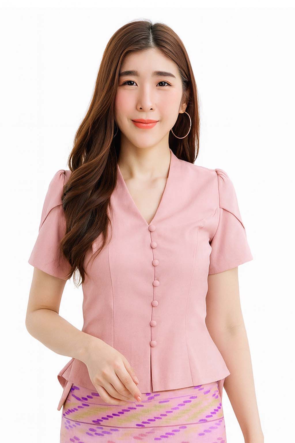 Ladies Thai Silk Blouse – Authentic Traditional Thai Shirt for Weddings & Formal Occasions Siam Regal 🇹🇭