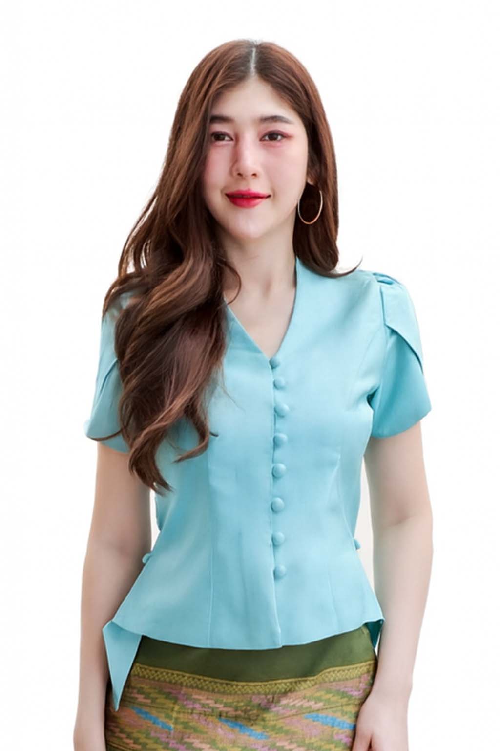 Ladies Thai Silk Blouse – Authentic Traditional Thai Shirt for Weddings & Formal Occasions Siam Regal 🇹🇭