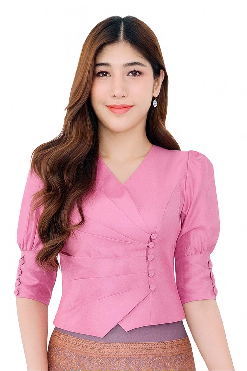 Ladies Thai Silk Blouse – Authentic Traditional Thai Shirt for Weddings & Formal Occasions Siam Regal 🇹🇭