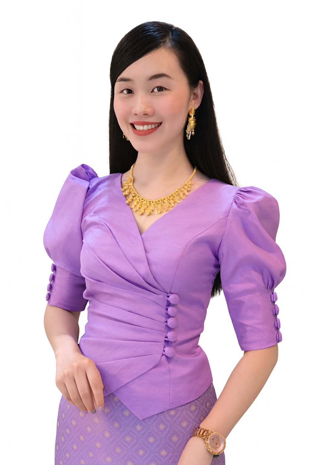 Ladies Thai Silk Blouse – Authentic Traditional Thai Shirt for Weddings & Formal Occasions Siam Regal 🇹🇭