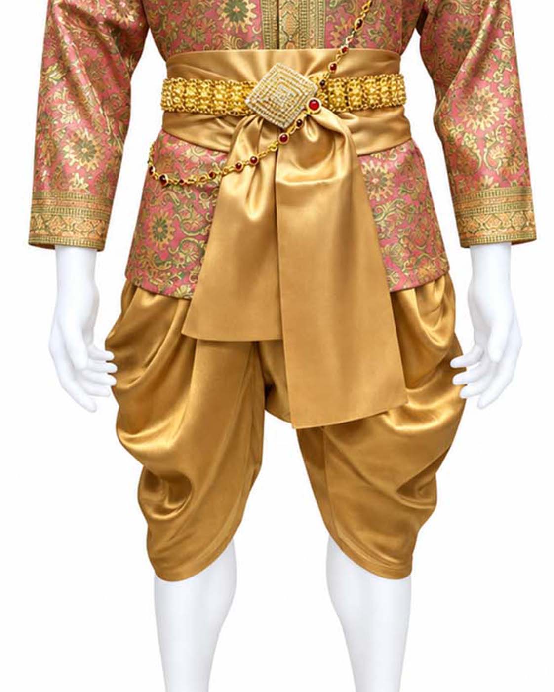 Men’s Traditional Thai Outfit – Rose & Gold 3 Piece Silk Wedding Set | Siam Regal 🇹🇭