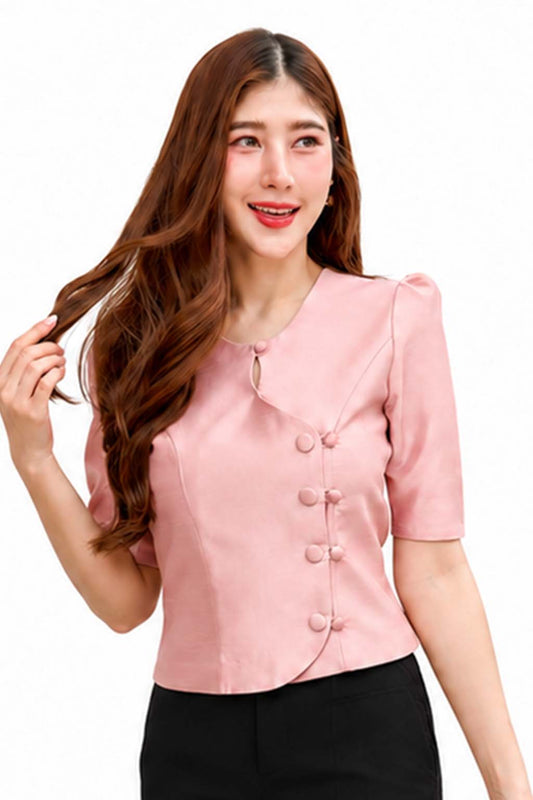 Ladies Thai Silk Blouse – Authentic Traditional Thai Shirt for Weddings & Formal Occasions Siam Regal 🇹🇭