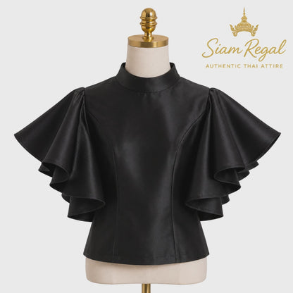 Ladies Thai Silk Blouse – Authentic Traditional Thai Shirt for Weddings & Formal Occasions Siam Regal 🇹🇭